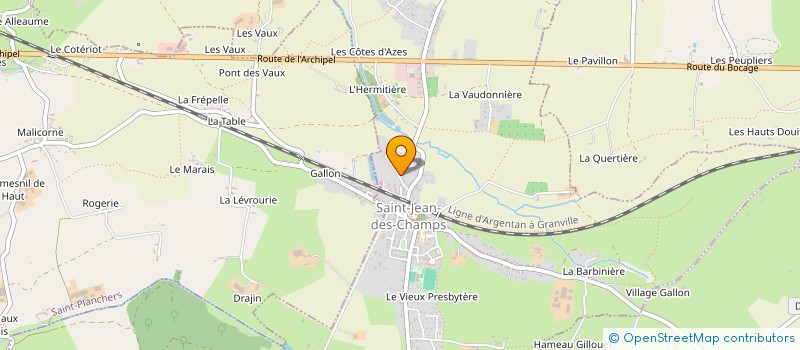 localisation de l'entreprise MONSIEUR EMILIEN HEDOU  SAINT-JEAN-DES-CHAMPS