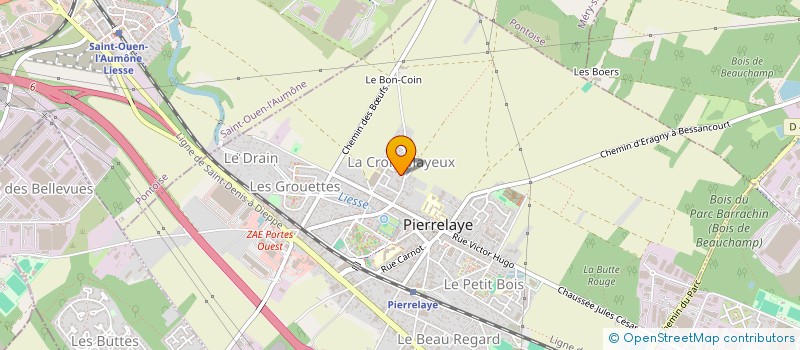 localisation de l'entreprise MONSIEUR EMILIEN JAHRLING  PIERRELAYE