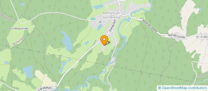 localisation de l'entreprise MONSIEUR EMILIEN JOUFFRAY  MOFFANS-ET-VACHERESSE