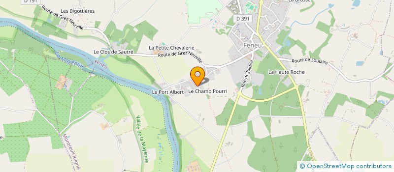 localisation de l'entreprise MONSIEUR EMILIEN JOUSSELIN  FENEU