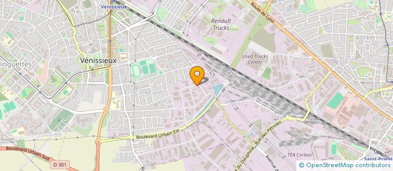 localisation de l'entreprise MONSIEUR EMILIEN KORCZAK  VENISSIEUX