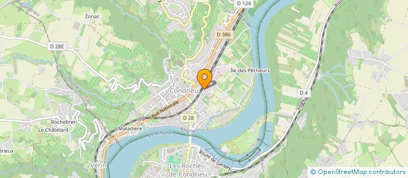 localisation de l'entreprise MONSIEUR EMILIEN LANCERON  CONDRIEU