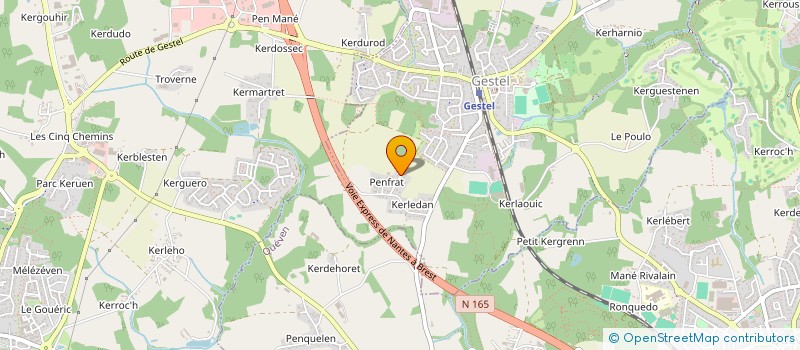 localisation de l'entreprise MONSIEUR EMILIEN LE STUNFF  GESTEL