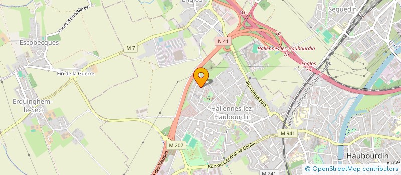 localisation de l'entreprise MONSIEUR EMILIEN MAES à HALLENNES-LEZ-HAUBOURDIN