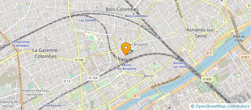 localisation de l'entreprise MONSIEUR EMILIEN MARRET  ASNIERES-SUR-SEINE