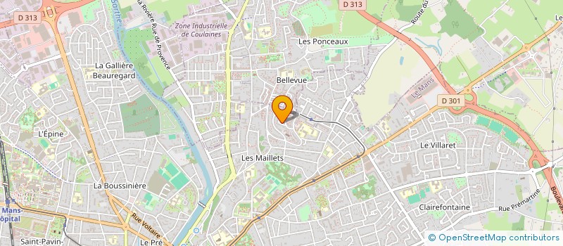 localisation de l'entreprise MONSIEUR EMILIEN MAUDON à LE MANS