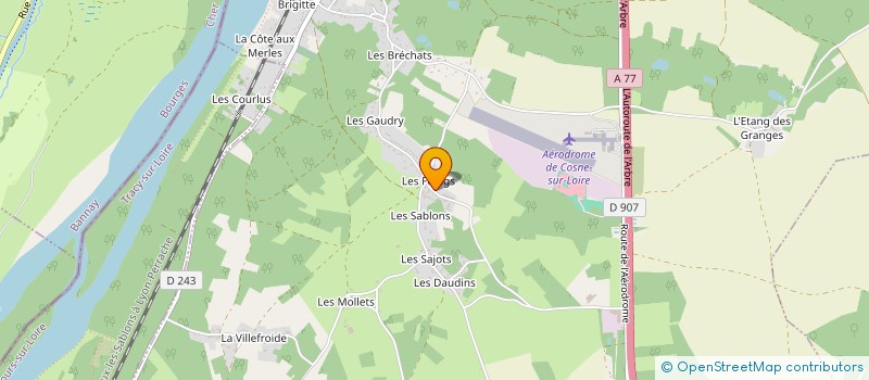 localisation de l'entreprise MONSIEUR EMILIEN MELET à COSNE-COURS-SUR-LOIRE