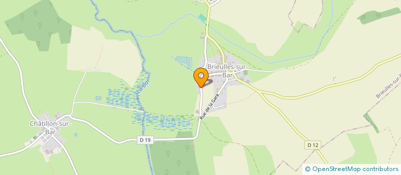 localisation de l'entreprise MONSIEUR EMILIEN MELIN  BRIEULLES-SUR-BAR