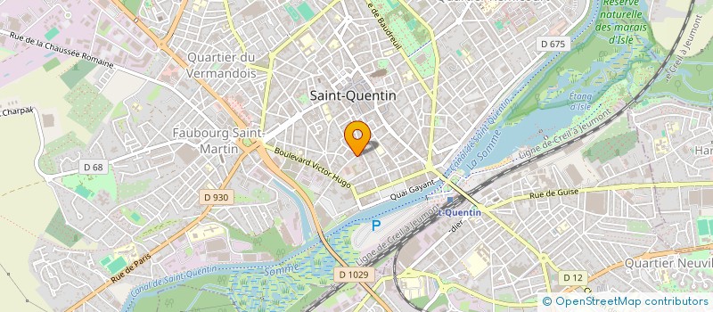 localisation de l'entreprise MONSIEUR EMILIEN MERCIER-BROSSE à SAINT-QUENTIN