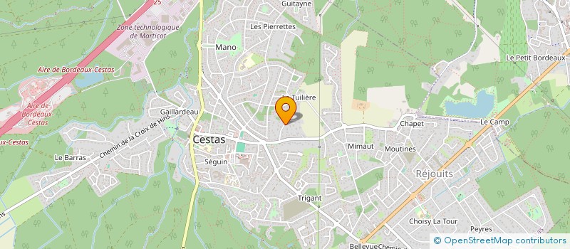 localisation de l'entreprise MONSIEUR EMILIEN MICHAUD  CESTAS