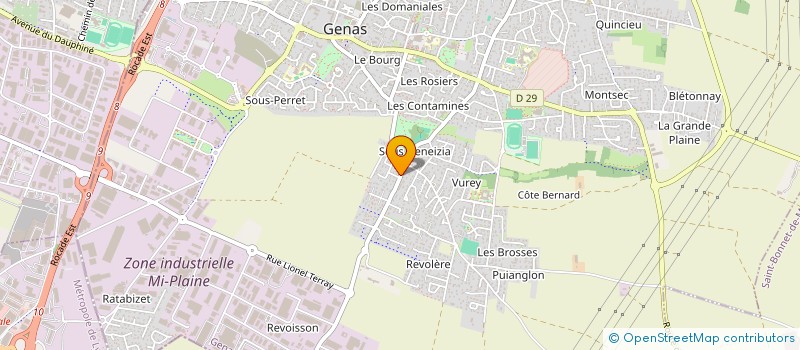 localisation de l'entreprise MONSIEUR EMILIEN MONNET  GENAS