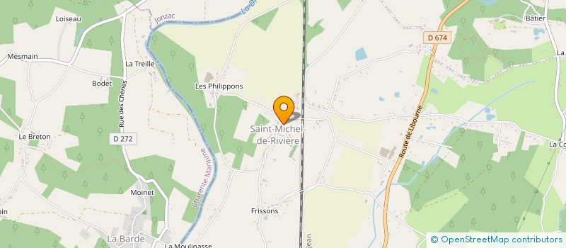 localisation de l'entreprise MONSIEUR EMILIEN NEXON  LA ROCHE-CHALAIS