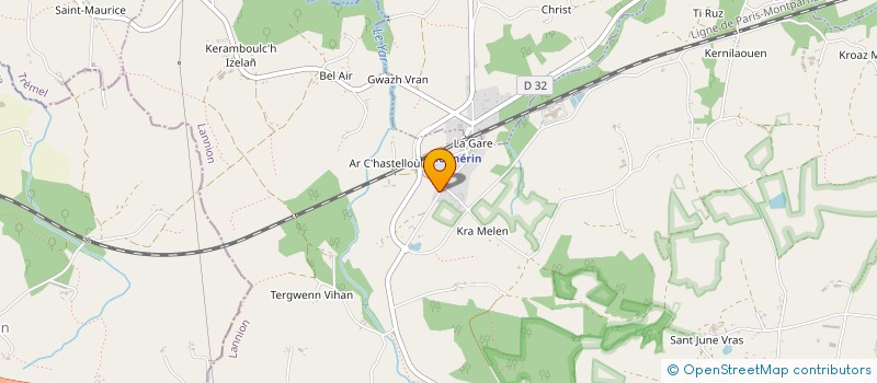 localisation de l'entreprise MONSIEUR EMILIEN NOHAIC  PLOUNERIN