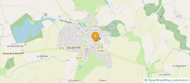 localisation de l'entreprise MONSIEUR EMILIEN PAPIN  LES LANDES-GENUSSON