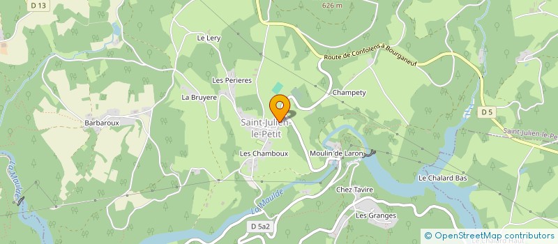 localisation de l'entreprise MONSIEUR EMILIEN RIZZA à BUJALEUF