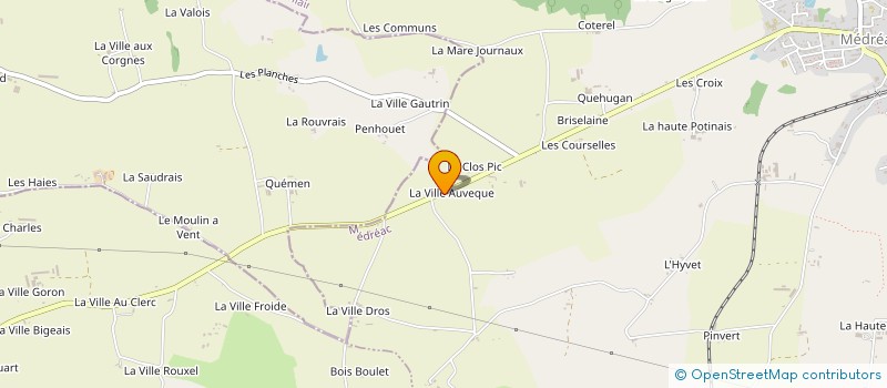 localisation de l'entreprise MONSIEUR EMILIEN RUE  MEDREAC