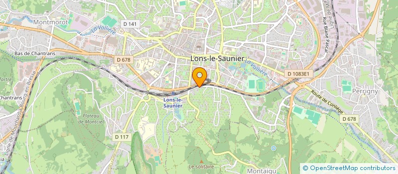 localisation de l'entreprise MONSIEUR EMILIEN SAGON  LONS-LE-SAUNIER