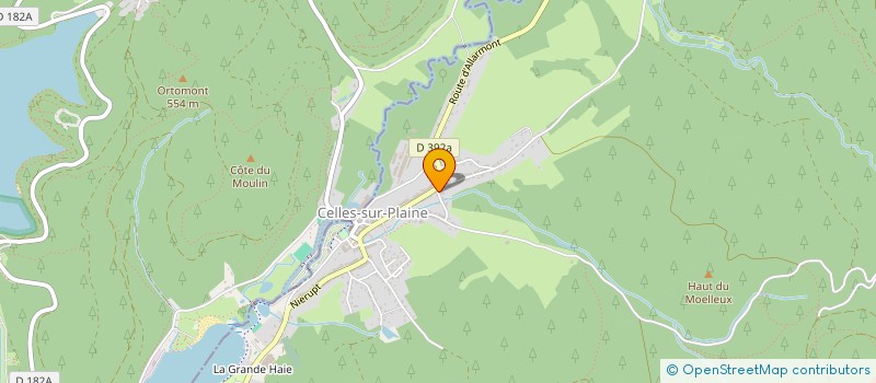 localisation de l'entreprise MONSIEUR EMILIEN SCHMITTER  CELLES-SUR-PLAINE