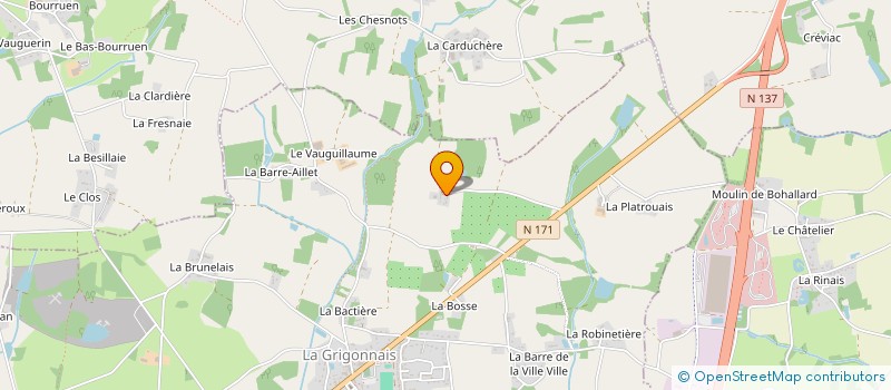 localisation de l'entreprise MONSIEUR EMILIEN SEZESTRE  LA GRIGONNAIS