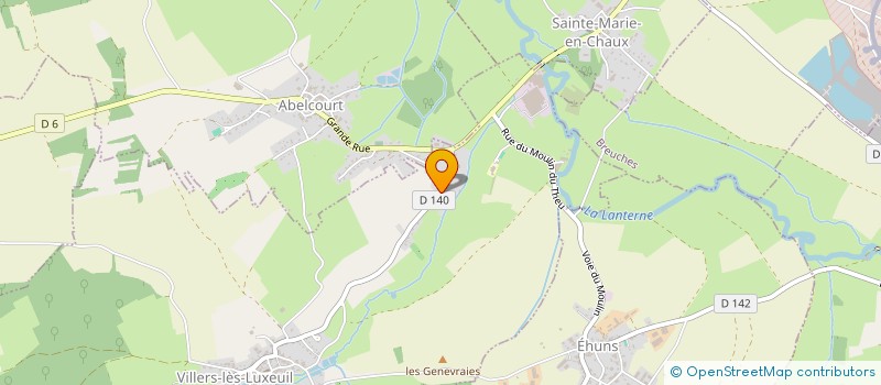 localisation de l'entreprise MONSIEUR EMILIEN THIERRY  VILLERS-LES-LUXEUIL