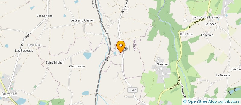 localisation de l'entreprise MONSIEUR EMILIEN VAUTRIN  BURGNAC