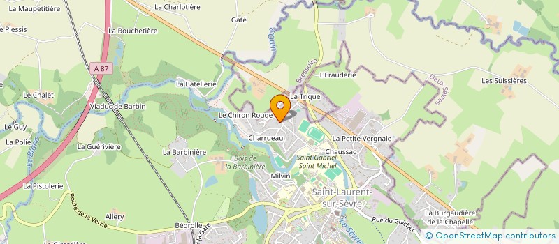 localisation de l'entreprise MONSIEUR EMILIEN VIGNERON  SAINT-LAURENT-SUR-SEVRE