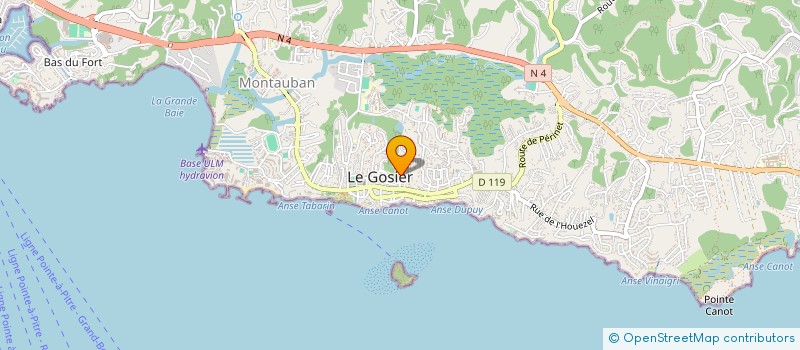 localisation de l'entreprise MONSIEUR EMILIEN ZAMI à LE GOSIER