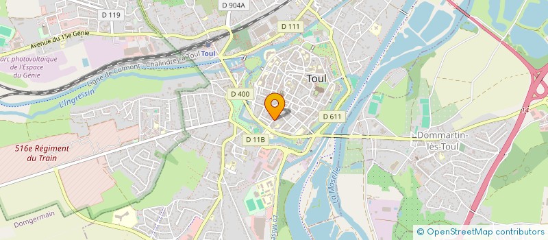 localisation de l'entreprise MONSIEUR EMILIO PENSIS  TOUL