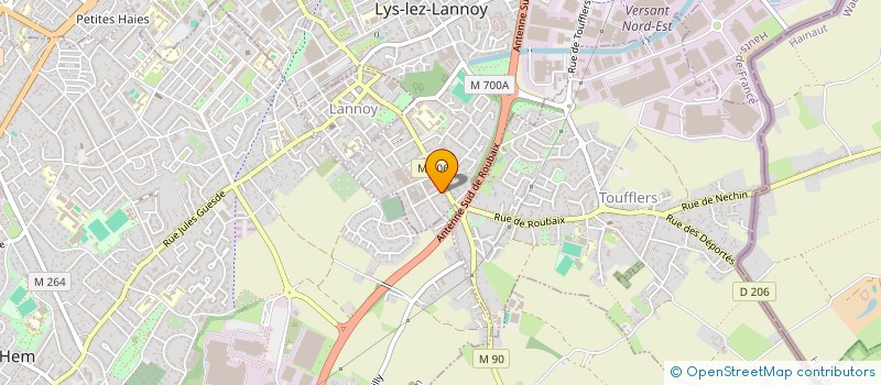 localisation de l'entreprise MONSIEUR EMIN HAZAR  LYS-LEZ-LANNOY