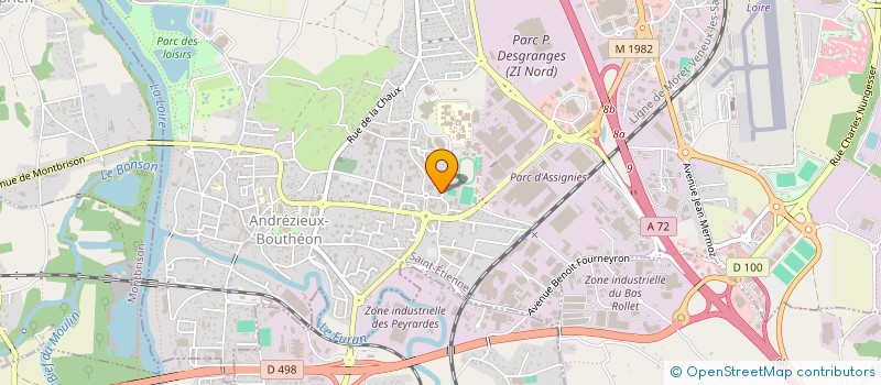 localisation de l'entreprise MONSIEUR EMIN YILMAZ  ANDREZIEUX-BOUTHEON