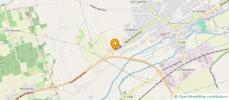 localisation de l'entreprise MONSIEUR EMIRKAN HAMURCU  BEAUREPAIRE