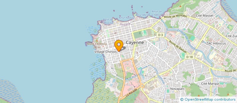 localisation de l'entreprise MONSIEUR EMIVALDO DOS SANTOS MIRANDA  CAYENNE