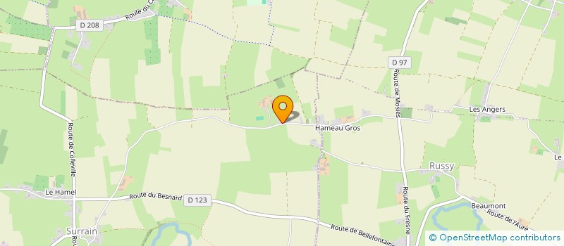 localisation de l'entreprise MONSIEUR EMMANUEL ADJUTOR  COLLEVILLE-SUR-MER