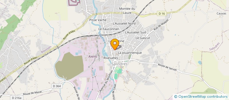 localisation de l'entreprise MONSIEUR EMMANUEL ALLARD  SALINDRES