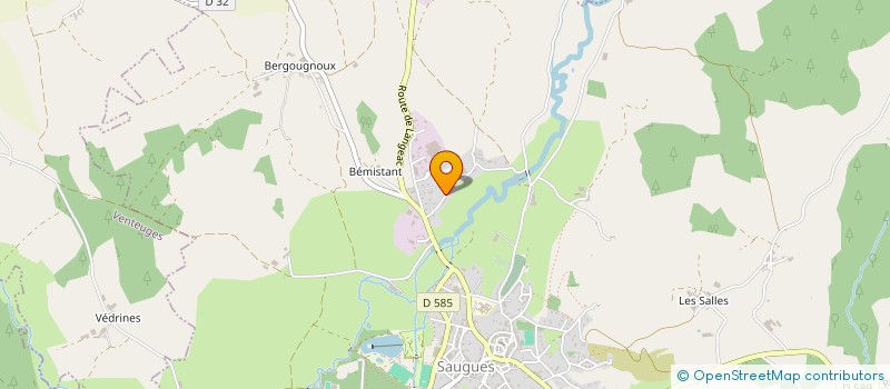 localisation de l'entreprise MONSIEUR EMMANUEL ALLES  SAUGUES