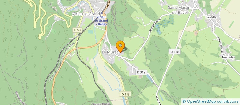 localisation de l'entreprise MONSIEUR EMMANUEL AMOR  VIRIEU-LE-GRAND