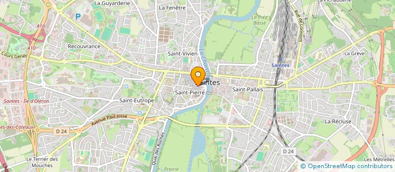 localisation de l'entreprise MONSIEUR EMMANUEL ARAGUAS  SAINTES