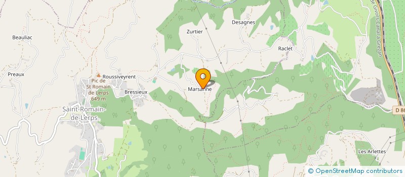 localisation de l'entreprise MONSIEUR EMMANUEL ARAMINTHE  SAINT-ROMAIN-DE-LERPS