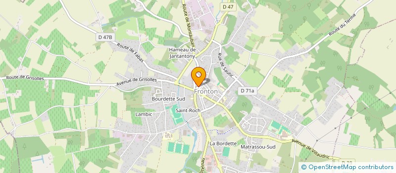 localisation de l'entreprise MONSIEUR EMMANUEL ASSOULANT  FRONTON