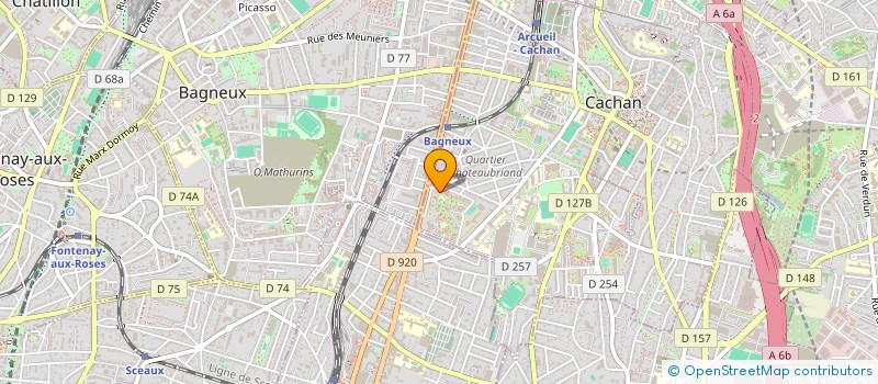 localisation de l'entreprise MONSIEUR EMMANUEL AUBRY  CACHAN