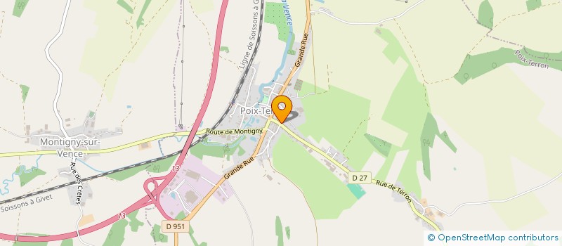 localisation de l'entreprise MONSIEUR EMMANUEL AVELANGE  POIX-TERRON