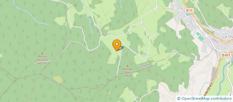 localisation de l'entreprise MONSIEUR EMMANUEL BAILLY  LE THOLY