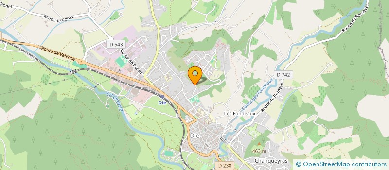 localisation de l'entreprise MONSIEUR EMMANUEL BARBIER  DIE