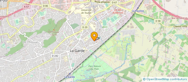 localisation de l'entreprise MONSIEUR EMMANUEL BARET  LA GARDE