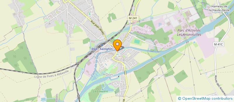 localisation de l'entreprise MONSIEUR EMMANUEL BASSEMENT  DON