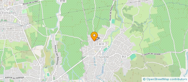 localisation de l'entreprise MONSIEUR EMMANUEL BAYLE  SOREDE