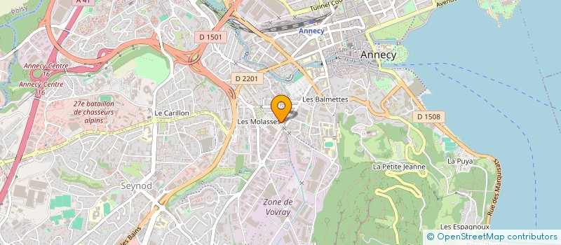 localisation de l'entreprise MONSIEUR EMMANUEL BAZIARD  ANNECY