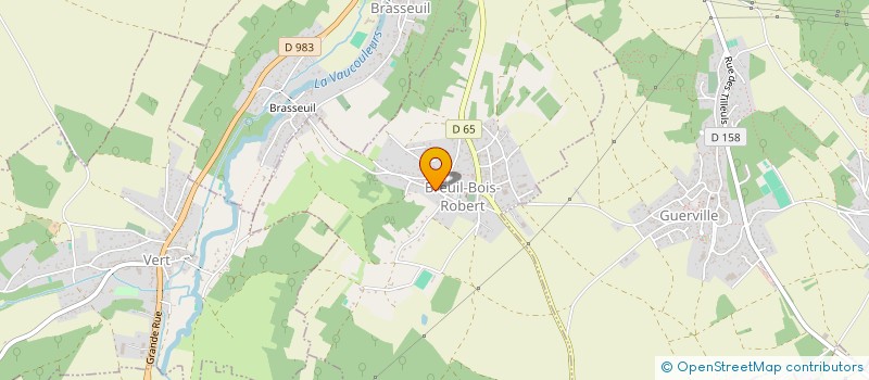 localisation de l'entreprise MONSIEUR EMMANUEL BAZIN  BREUIL-BOIS-ROBERT