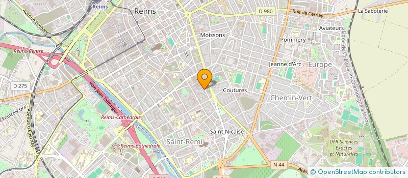 localisation de l'entreprise MONSIEUR EMMANUEL BEAUJARD  REIMS