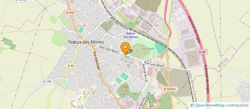 localisation de l'entreprise MONSIEUR EMMANUEL BEAUVAL  LIEVIN